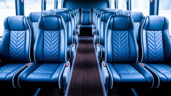 davenport 25 passenger minibus inside