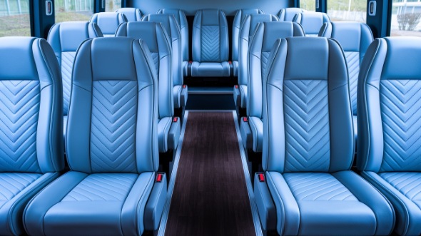 davenport 28 passenger minibus interior