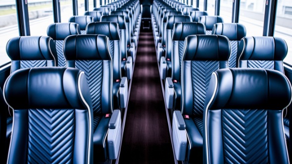 davenport 50 passenger charter bus inside