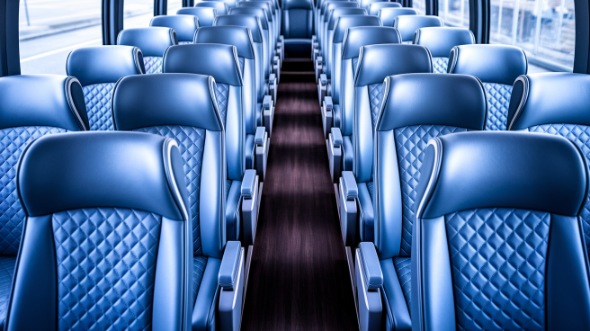 davenport 50 passenger charter bus interior