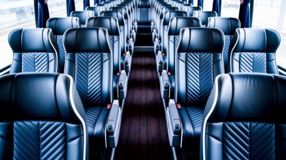 davenport 54 passenger charter bus inside