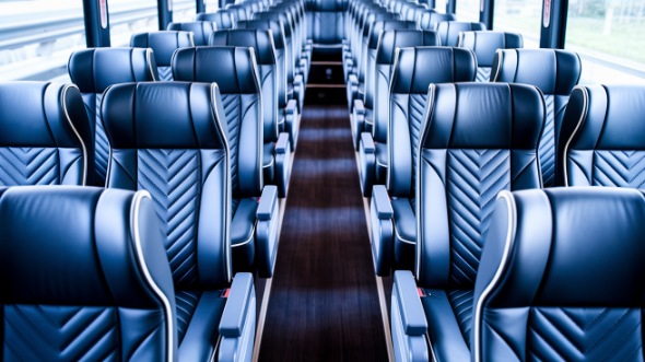 davenport 56 passenger charter bus inside