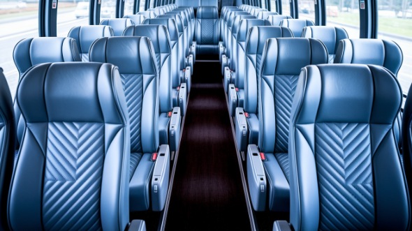 davenport 56 passenger charter bus interior