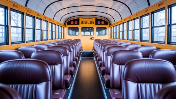 davenport school bus rental interior