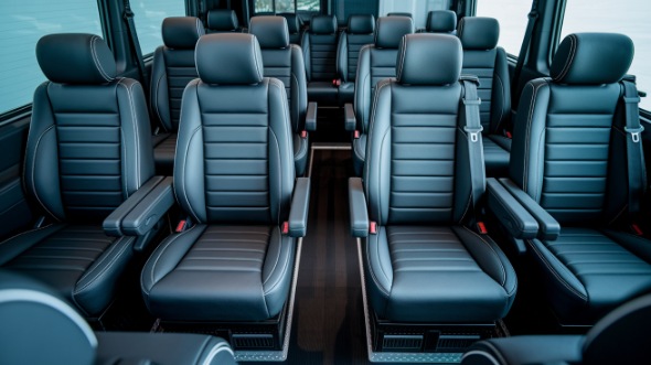 davenport sprinter van with driver inside
